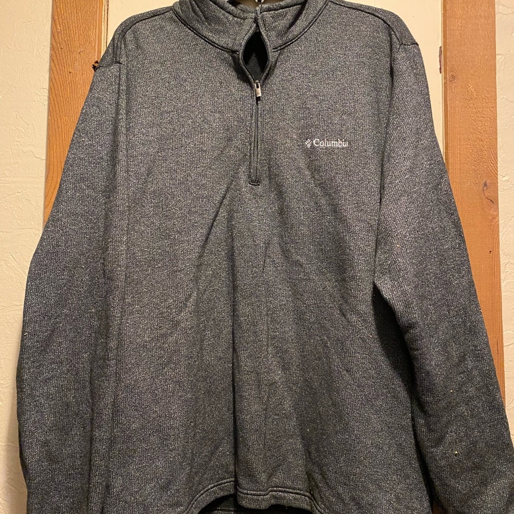 Columbia Men's 1/4 Zip Gray Pullover